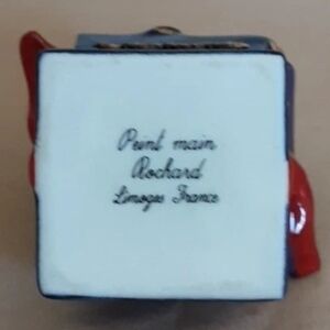 Rochard Limoges Hinged Trinket Box Yorkie / Yorkshire Terrier